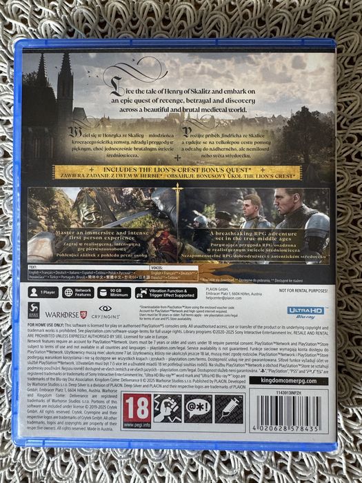 Kingdom Come Deliverance 2 ps5 pl