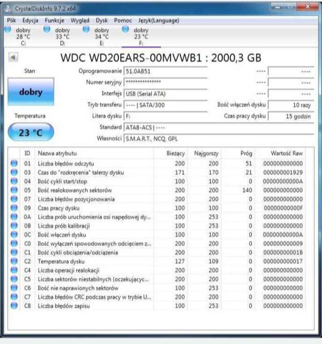 Dysk  2 TB  SATA