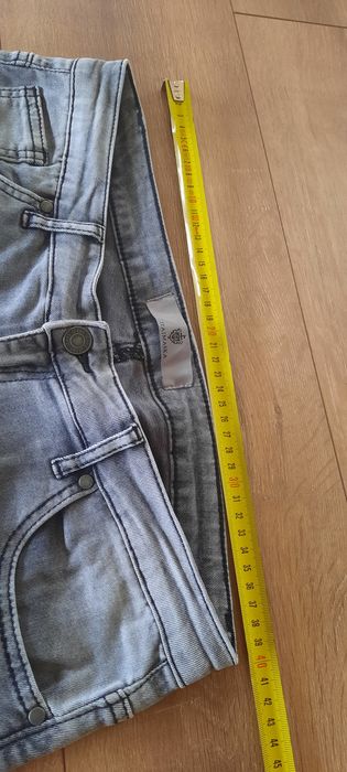 Spodnie damskie jeans szare