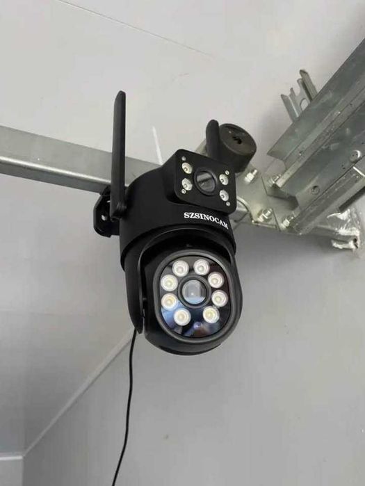 Câmera 2 Lentes - Wi-Fi - Interior e Exterior - Preta