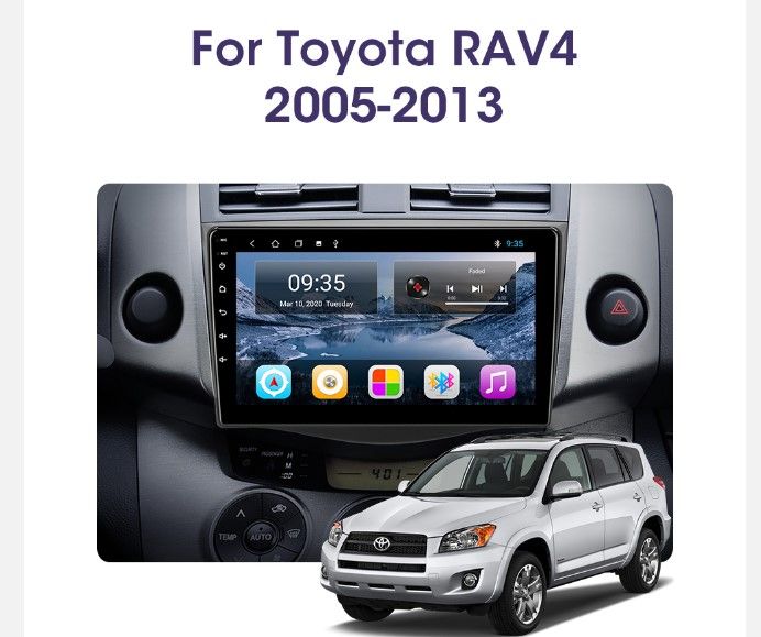 Штатна 2 DIN автомагнитола Android магнітола Toyota RAV4 2005-13
