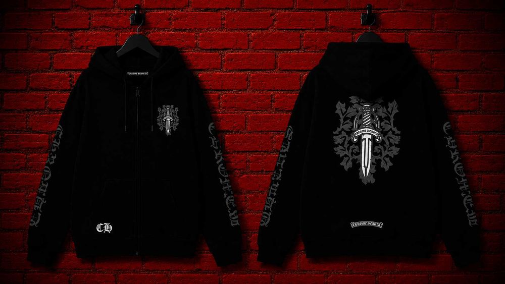 ‼️РОЗПРОДАЖ‼️ Зіп-худ Chrome Hearts, зипка хром хартс/ зіппер/ зіпка /кофта