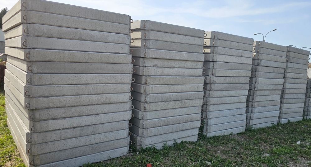 Płyty betonowe drogowe 300x150x15 zbrojone nowe transport hds