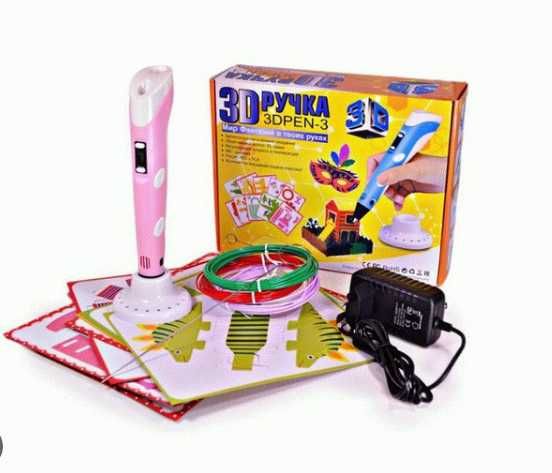 3D ручка з LCD-дисплеєм Premium + трафарети Pen3 3D ручка 3д Фігури