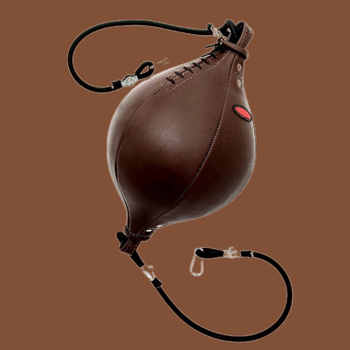 Боксерська груша на розтяжках шкіра / Боксерская груша кожа