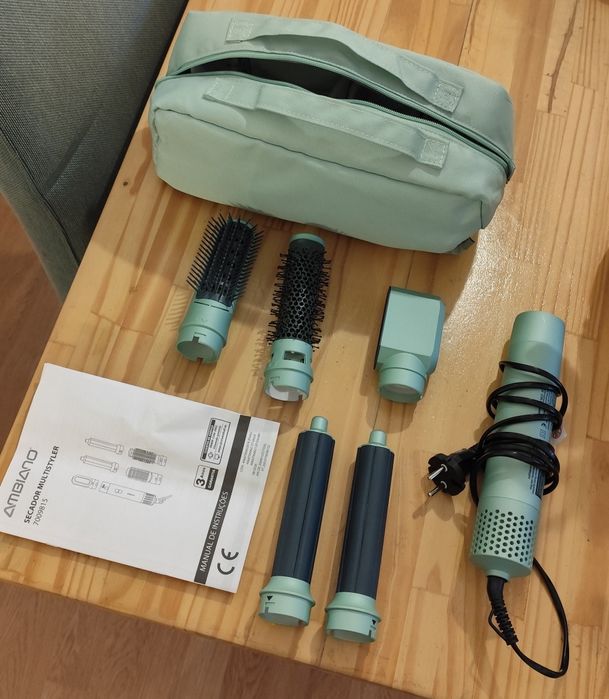Secador Modelador Multistyler Verde Água – como novo