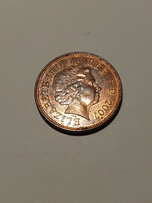 Kolekcjonerskia moneta Two Pence z roku 2007 Królowa Elżbieta ll.