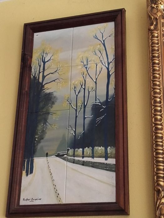 quadro feito com azuleijo