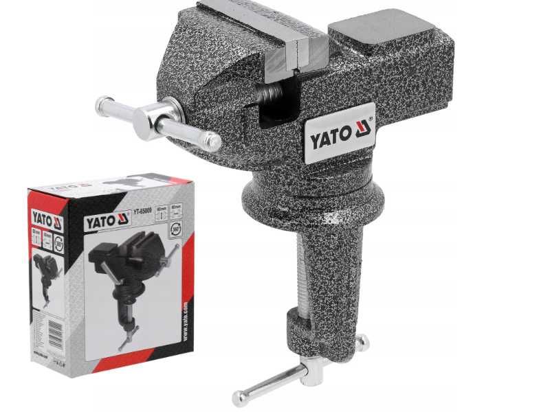 Yato imadło stołowe obrotowe 60 mm YT-65009 żeliwne 360 utwardzone