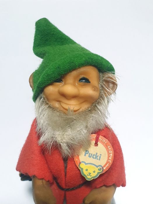 Antigo boneco anão "Pucki" de Margarete Steiff Alemanha