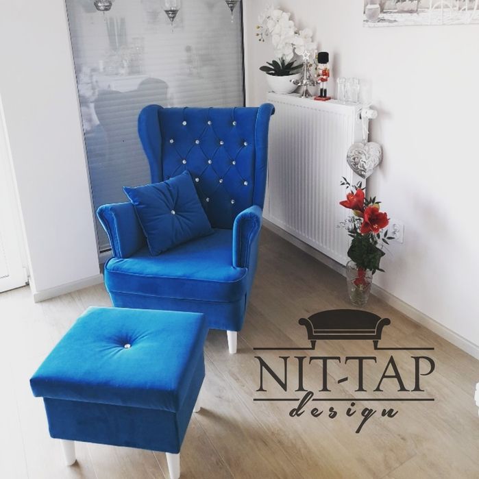 Uszak  fotel glamour