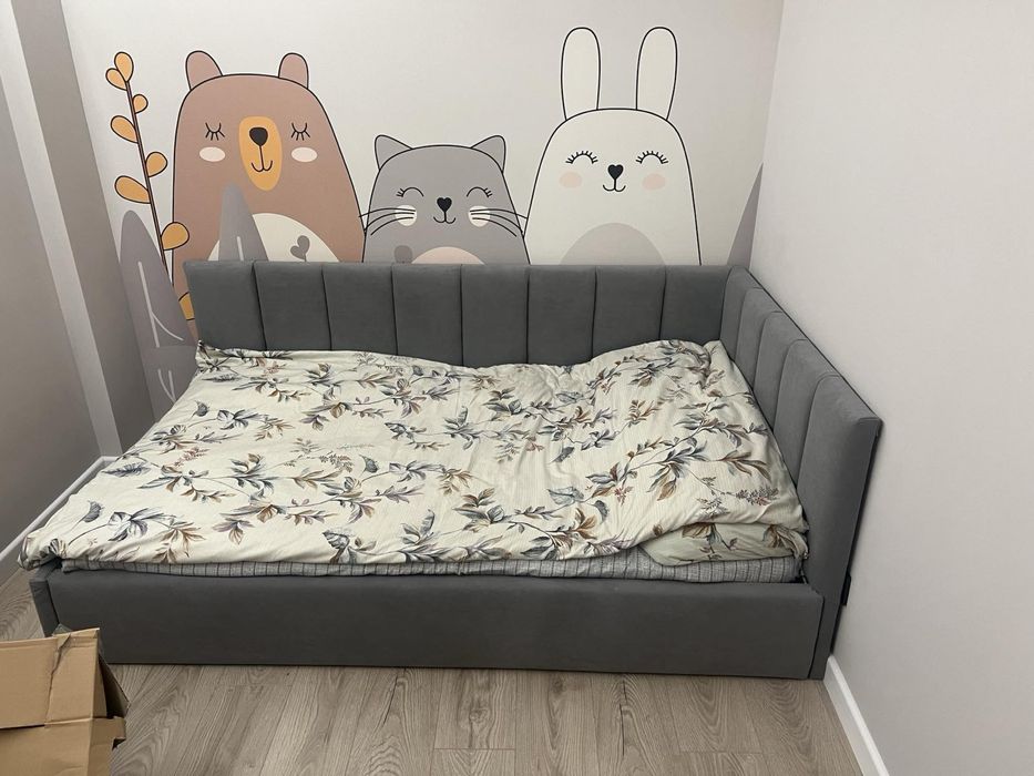 ліжко 80*190, ліжко із натурального дерева, підліткове ліжко, 90*190