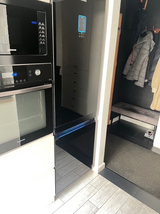 Samsung Lodowka szkło czarna