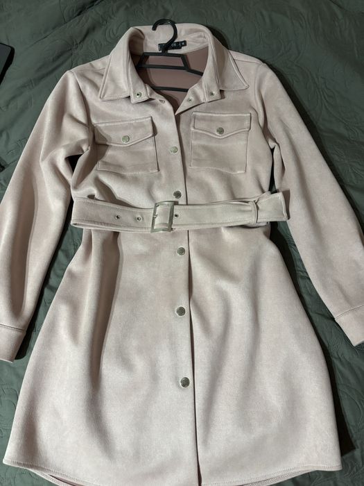 Велюрове рожеве плаття