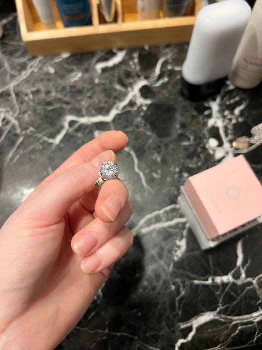 Сережка срібна з позолотою