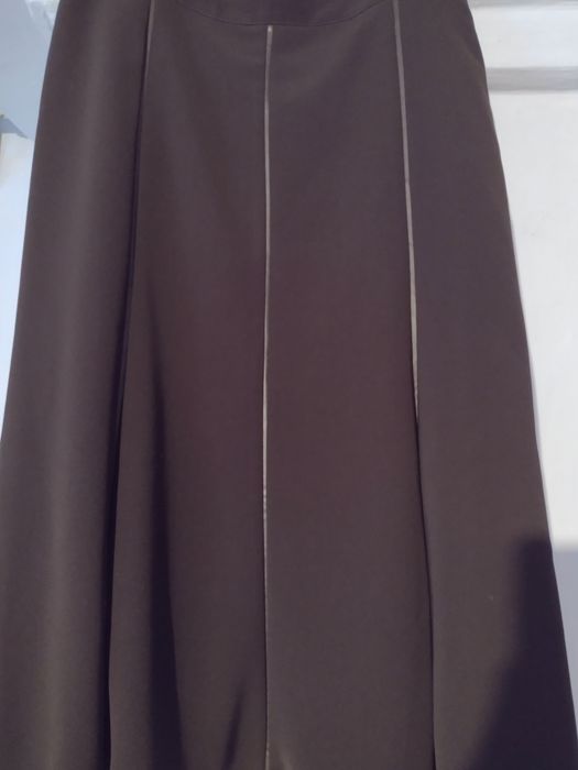 Юбка з підкладкою коричнева