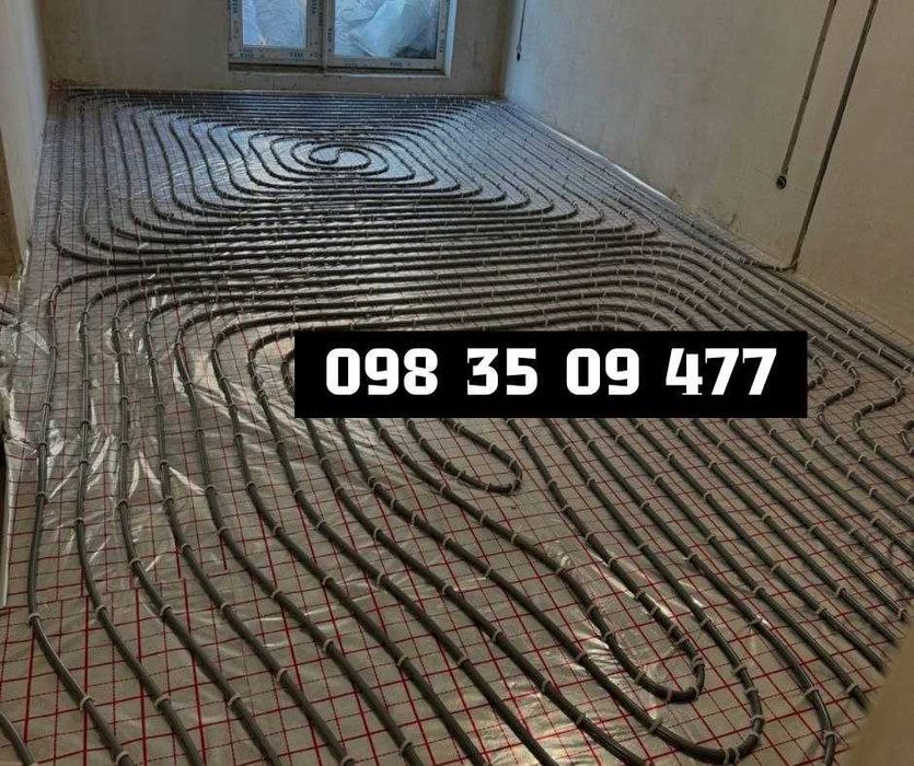 Доступна ціна тепла підлога, плиточні роботи, поклейка шпалер