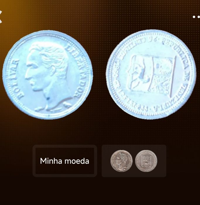 Moeda antiga Venezuela