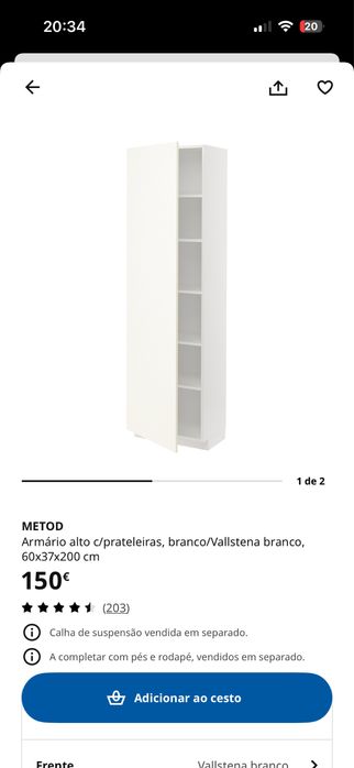 Armario com prateleiras metod IKEA