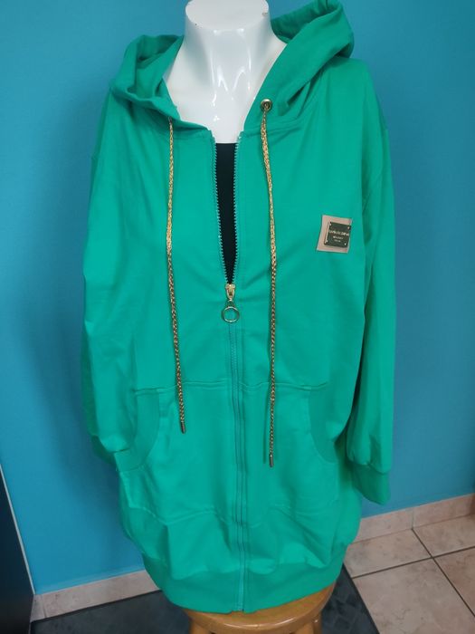 Nowa bawełniana bluza, trawka La Pia do 120 biust