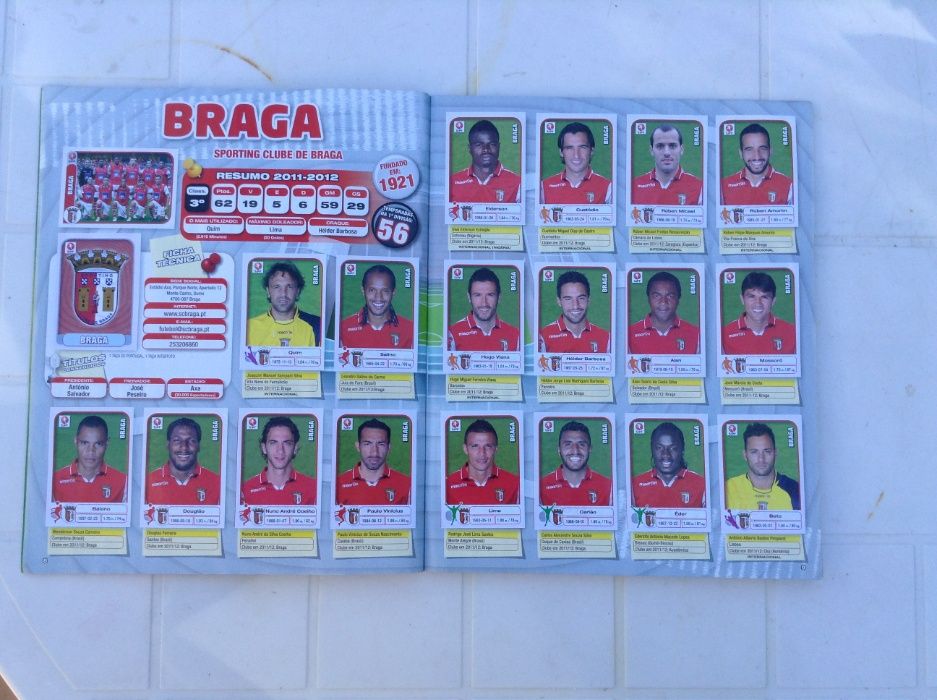 Caderneta Liga PORTUGUESA 2012-13 - Futebol PANINI completa -cromos