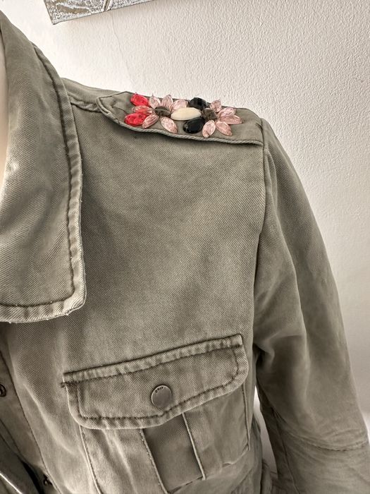 Kurtka jeansowa długa