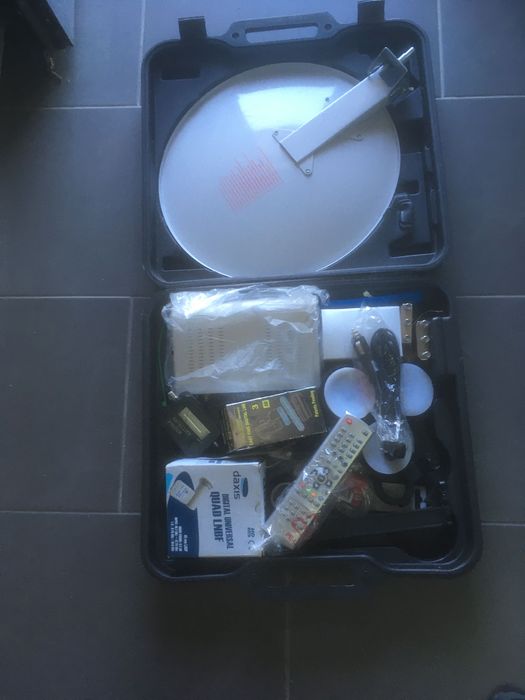 Antena parabólica portátil