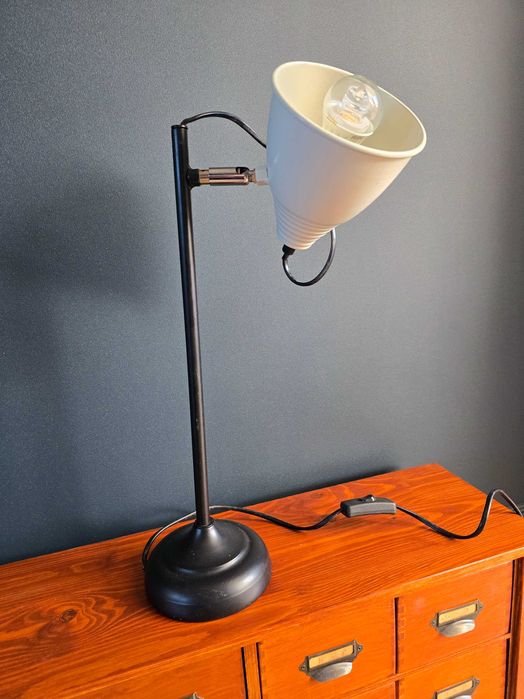 Stara przegubowa LAMPA biurkowa loft Francja