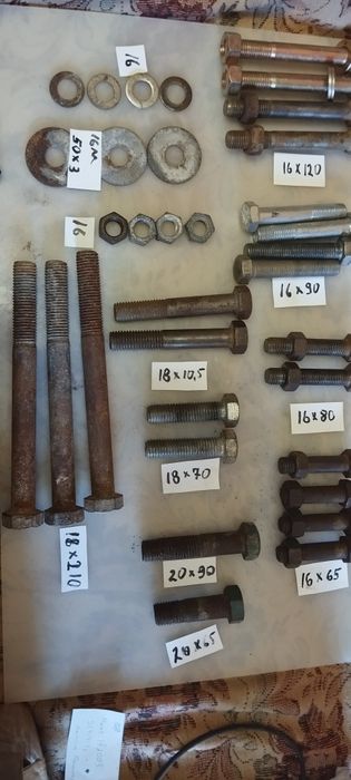 метиз латунный гайка  шайба винт шпилька латунь (черный)