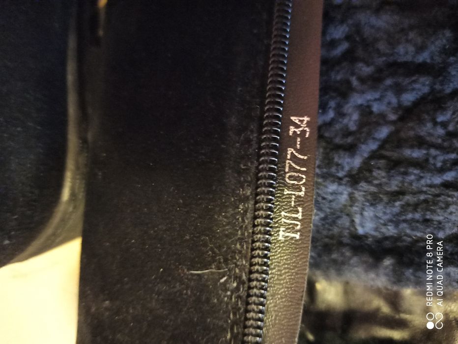 Сапоги зимние 34р-р натуральная замша на цигейке