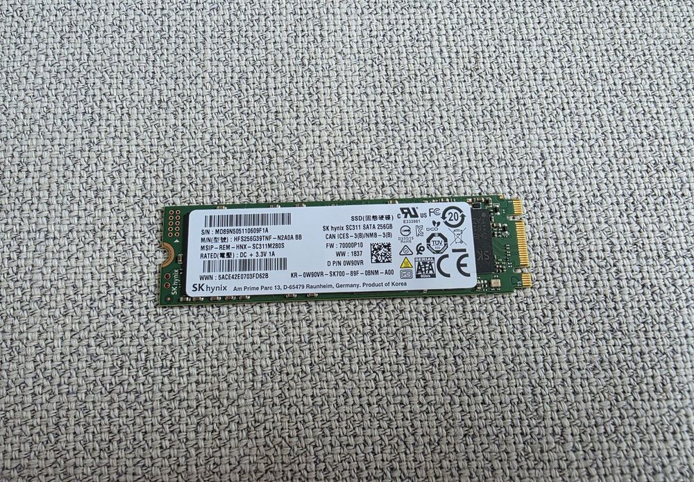 Dysk 256GB SSD M.2 SATA