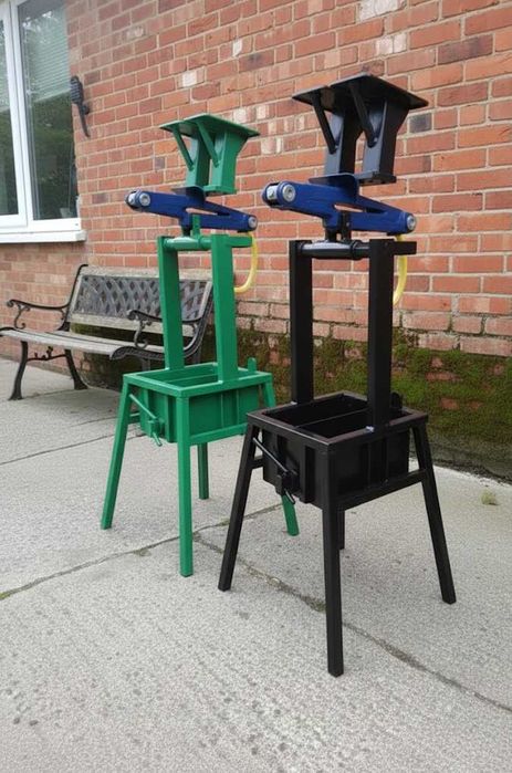 Ручной пресс для брикетов с домкратом, прес для брикетів на 2 брикета