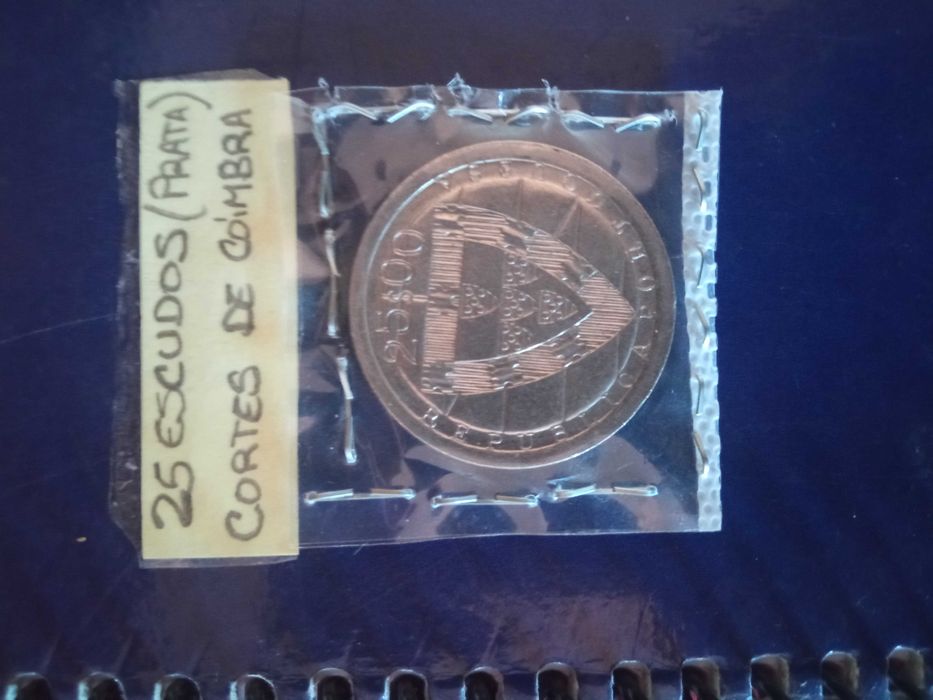 Moeda 25 Escudos Em Prata