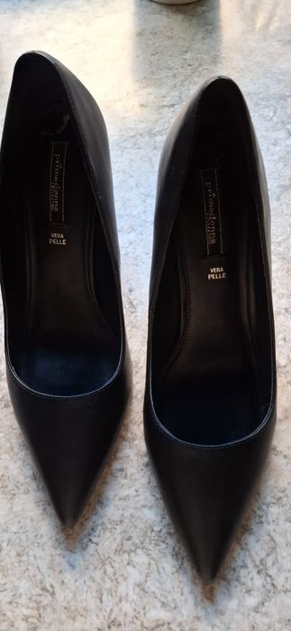 Czarne szpilki czółenka 39 primadonna