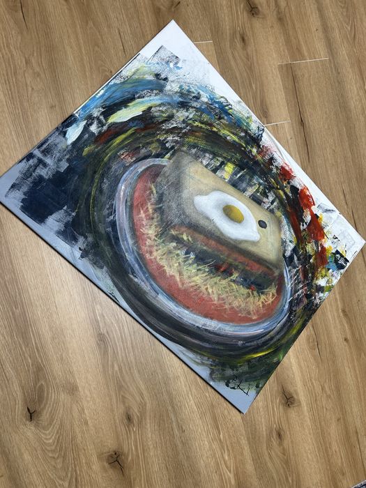 Quadros pintados à mão de francesinhas