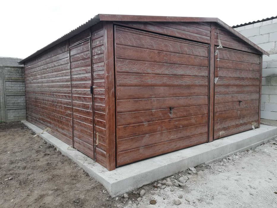 Garaż Dwustanowiskowy Drewnopodobny 6x5