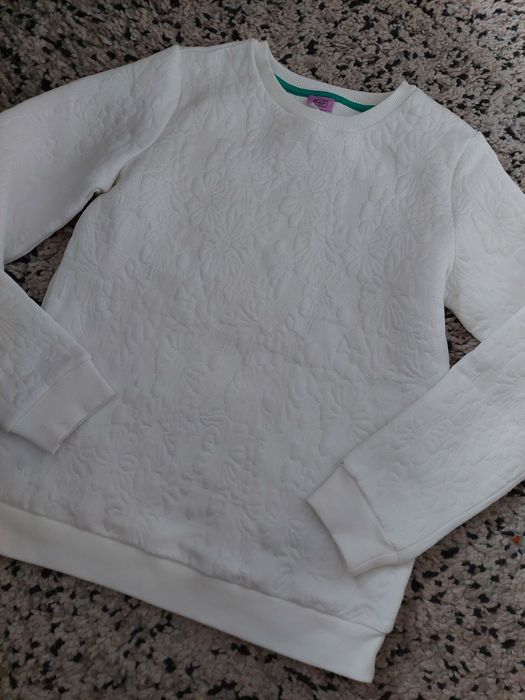 F&F bluza w wytlaczane kwiaty r. XS