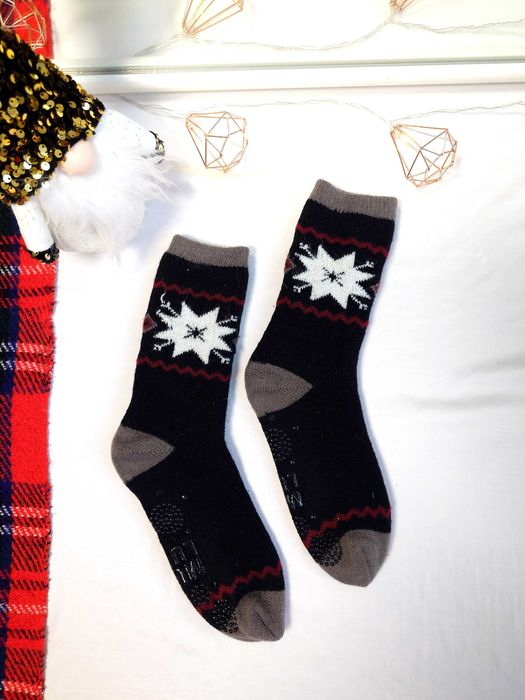 Świąteczne ciepłe zimowe skarpetki