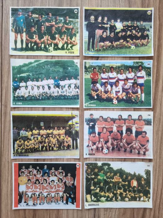 Cromos de equipas de futebol 1977/78