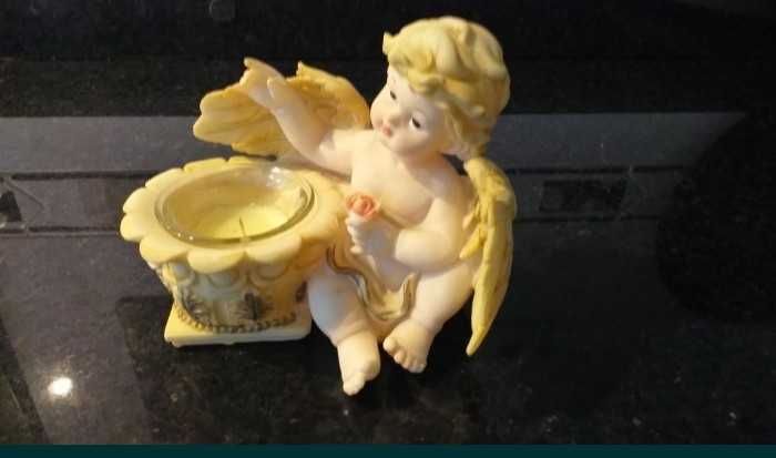 Vela NOVAS : Corredor de velas , árvore,  prato, anjinho