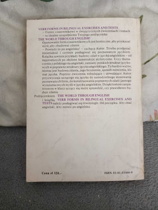 Verb forms in bilingual exercises and .. Kaczmarski nauka angielskiego