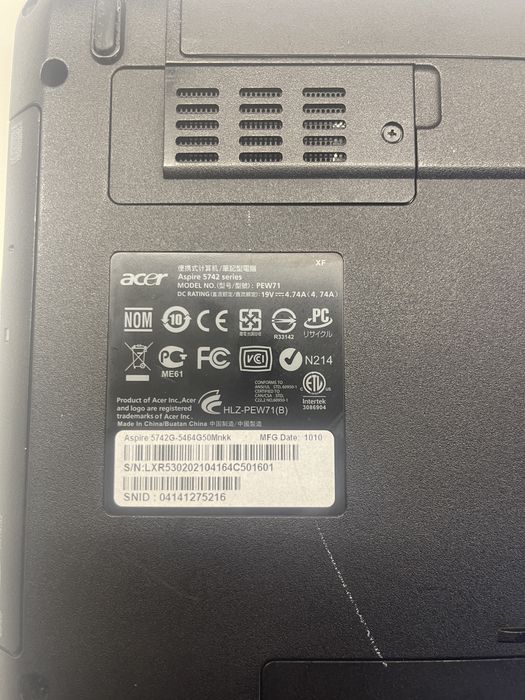 В продаже Acer Aspire 5742g