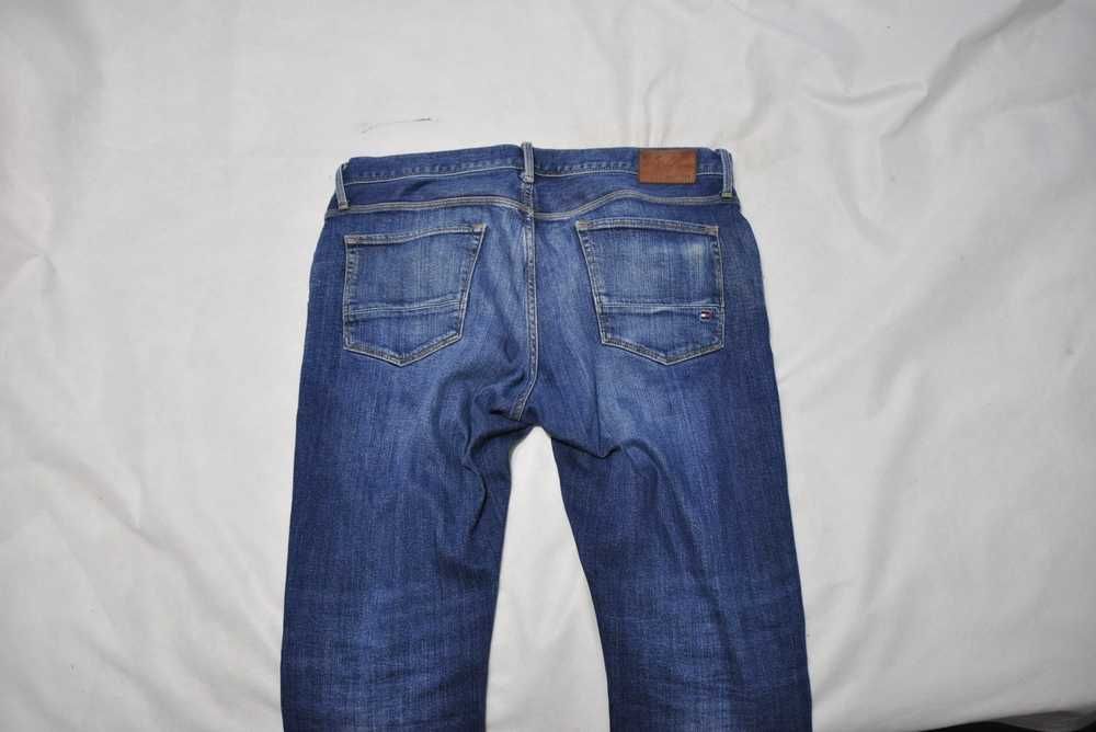 TOMMY HILFIGER DENTON L 92cm 34/30 męskie spodnie jeansowe straight stretch s1v