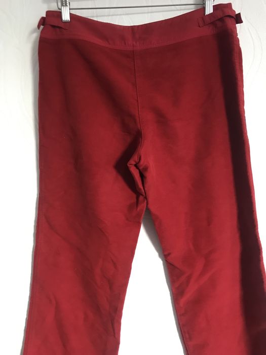 Красные флисовые штаны женские размер М