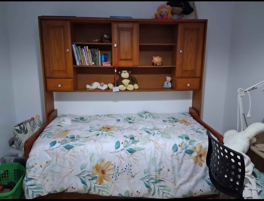 Cama com um colchão