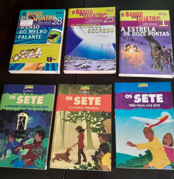 Livros as aventuras "Os quatro e os Sete "