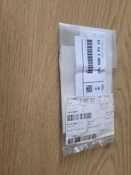 Emblemat Napis E-Drive BMW 51147465107 Nowy