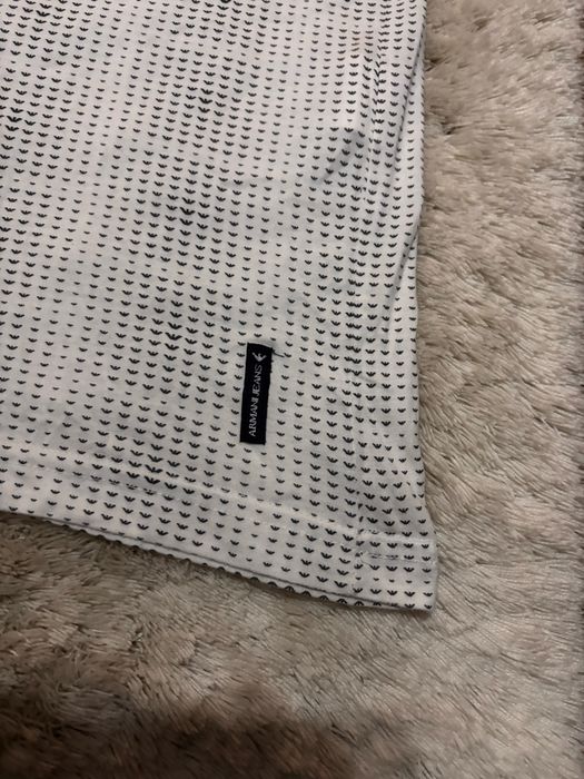 Biala koszulka Tshirt Armani Jeans