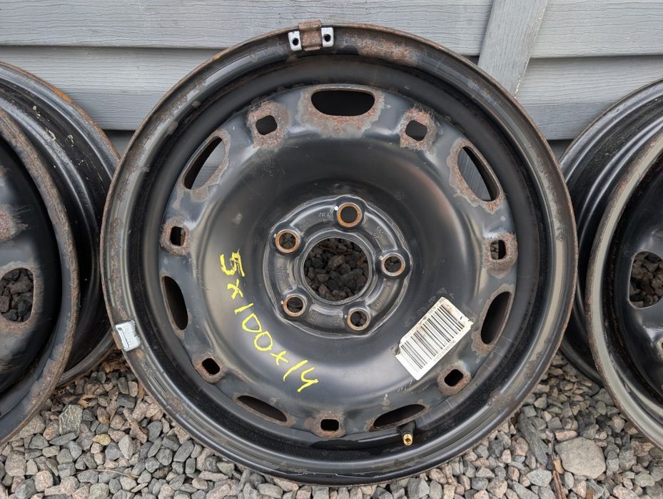 Комплект оригінальних металевих дисків Volkswagen 5*100 R14 5/100 14