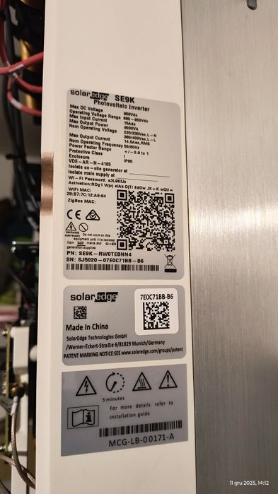 Falownik Solar Edge Se9k